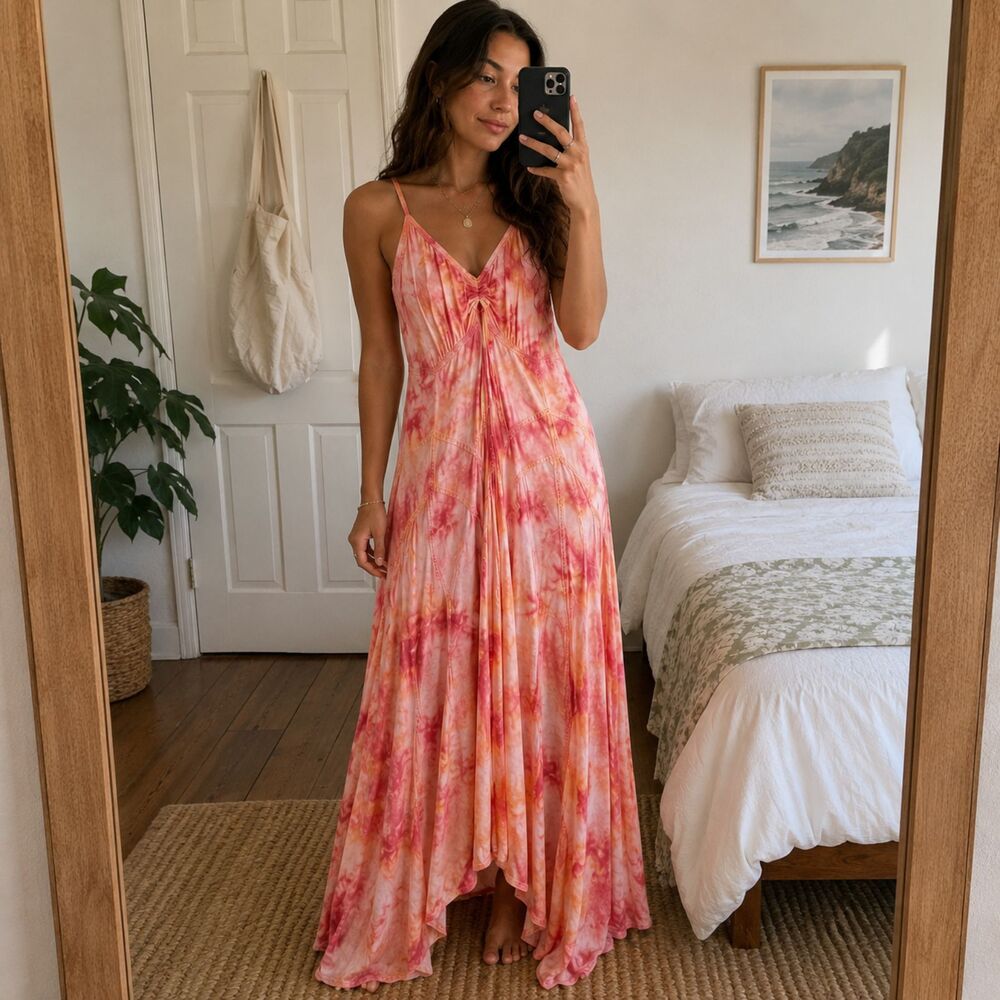 Free-people Inspired Boho Women's multi Dress